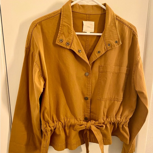 NWOT A Loves A cropped, belted jacket (S) - Picture 2 of 11